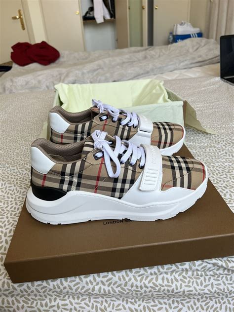 burberry maroon mens sneakers|Men's Burberry Sneakers & Athletic Shoes .